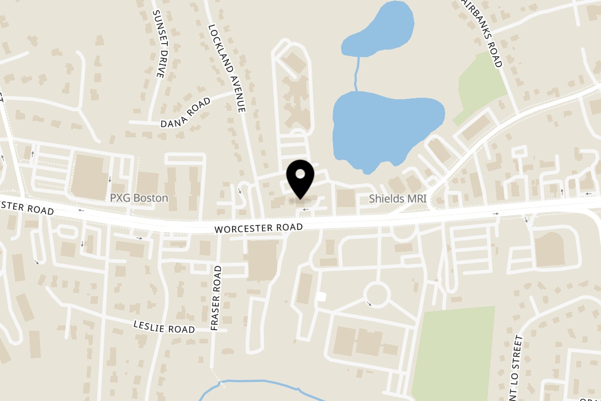 Map showing the location of Vingoute Restaurant on 495 Worcester Rd UNIT 3 in Framingham